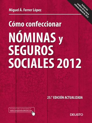 cover image of Cómo confeccionar nóminas y seguros sociales 2012
